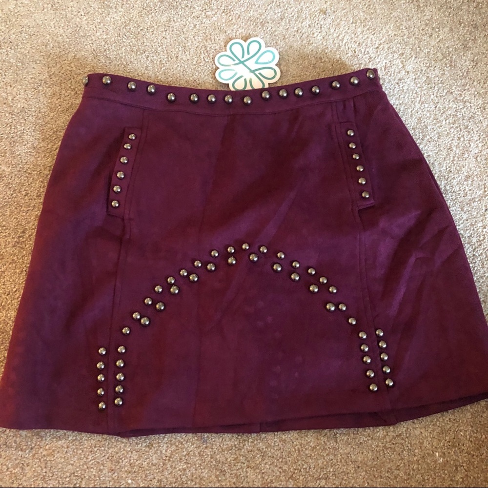 Hope’s Violet Suede Skirt